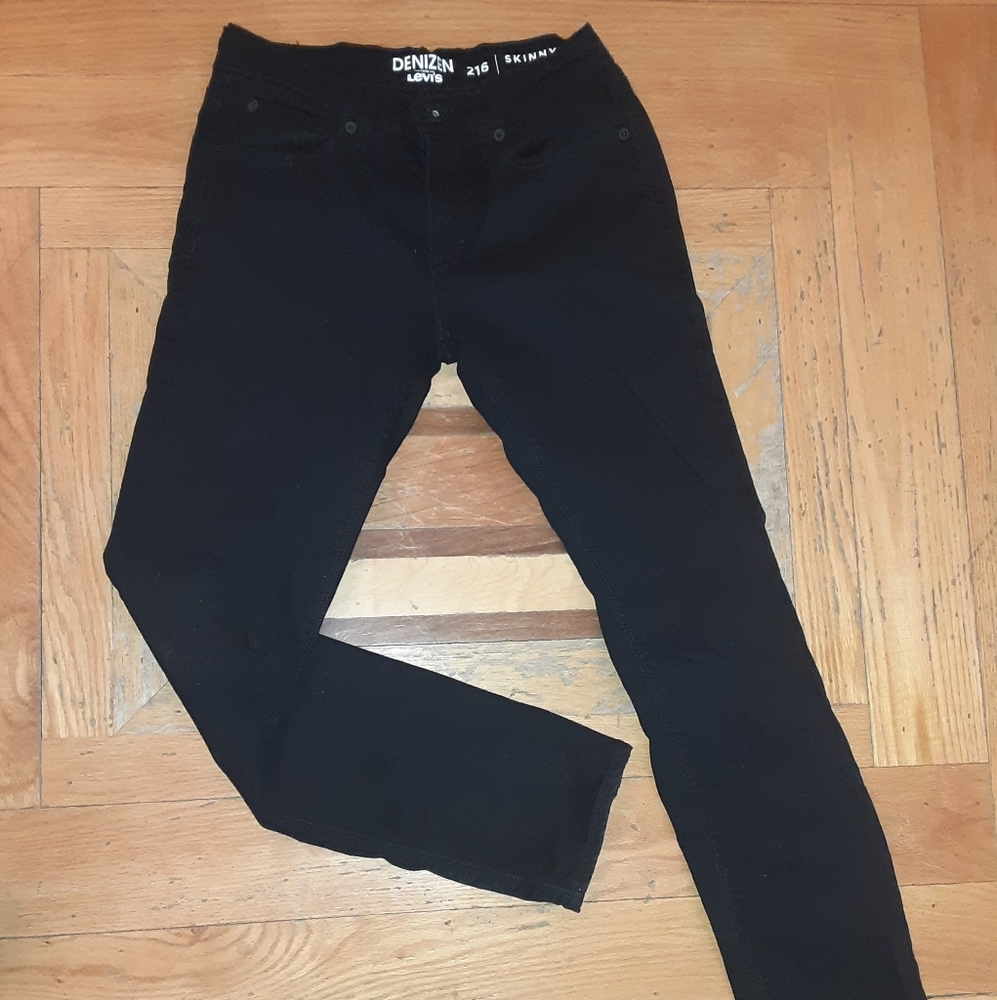 Levi's Black Denizen 216 Skinny Fit 28x30